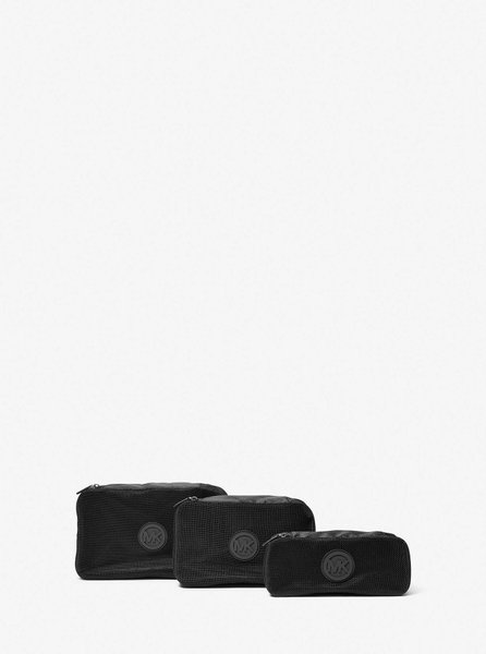 3-in-1 Woven Travel Pouch Gift Set BLACK MICHAEL KORS — Фото, Картинка BAG❤BAG Купить оригинал Украина, Киев, Житомир, Львов, Одесса ❤bag-bag.com.ua