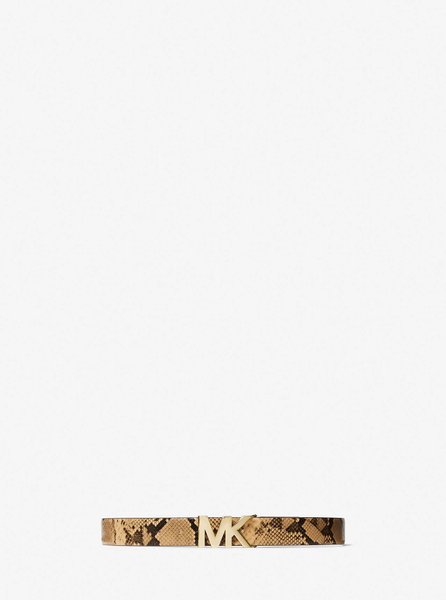 Python Embossed Leather Waist Belt Camel MICHAEL KORS — Фото, Картинка BAG❤BAG Придбати оригінал Україна, Київ, Житомир, Львів, Одеса ❤bag-bag.com.ua