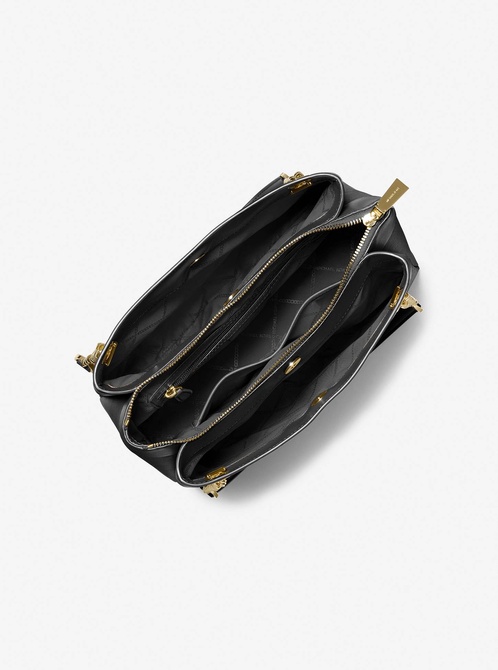 Lori Medium Faux Leather Tote Bag BLACK MICHAEL KORS — Фото, Картинка BAG❤BAG Купить оригинал Украина, Киев, Житомир, Львов, Одесса ❤bag-bag.com.ua