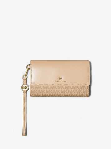 mk logo smartphone wristlet