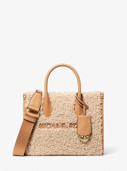 MICHAEL KORS Mirella Small Faux Shearling Crossbody Bag PEANUT 35F5G7ZC5U &mdash; фото 1 из 3