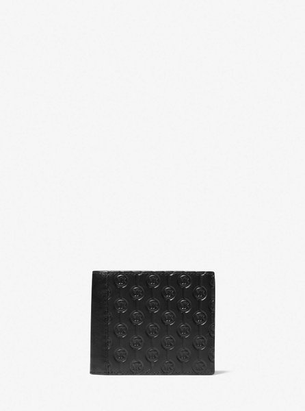 Hudson Logo Embossed Leather Billfold Wallet BLACK MICHAEL KORS — Фото, Картинка BAG❤BAG Купить оригинал Украина, Киев, Житомир, Львов, Одесса ❤bag-bag.com.ua