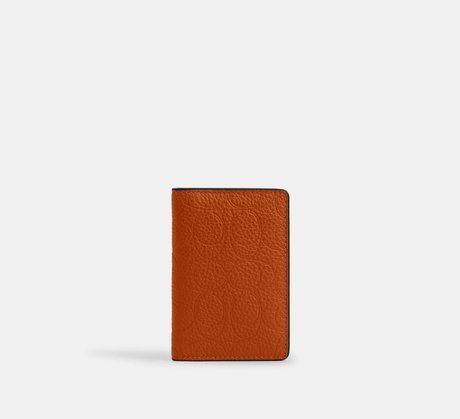 COACH Id Card Wallet In Signature Leather TOFFEE CCG00 &mdash; фото 1 из 2