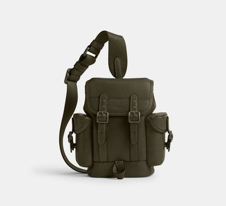 COACH Hitch Backpack 13 ARMY GREEN CR852 &mdash; фото 1 из 5
