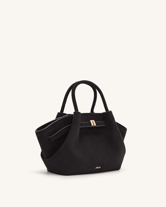 Hana Mini Faux Suede Tote Bag BLACK JW PEI — Фото, Картинка BAG❤BAG Купить оригинал Украина, Киев, Житомир, Львов, Одесса ❤bag-bag.com.ua