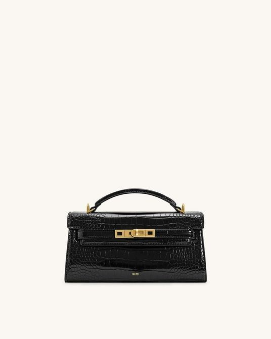 JW PEI Noor Top Handle Bag Black croc BG119213JWP &mdash; фото 10 из 14