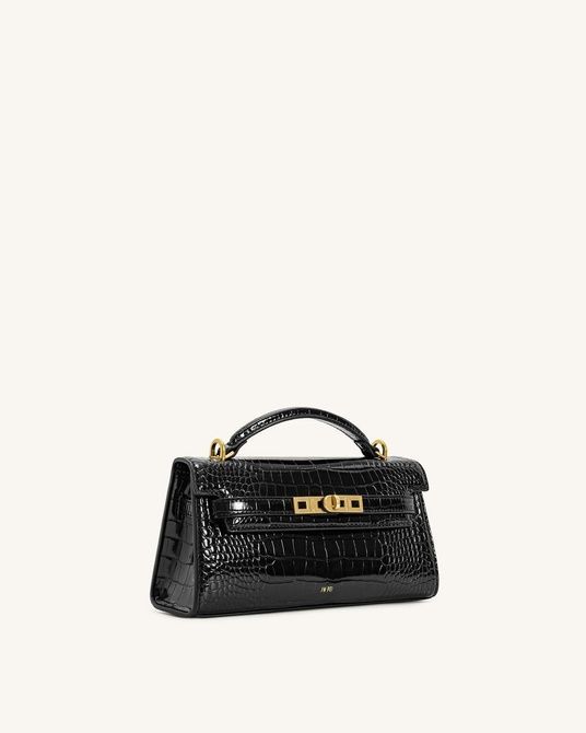 JW PEI Noor Top Handle Bag Black croc BG119213JWP &mdash; фото 6 из 14