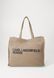 KARL LAGERFELD Logo Shopper Unisex Tote Bag Desert Taupe A1W50002-1JH &mdash; фото 1 из 4
