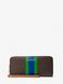 Large Logo Stripe Continental Wallet PALM GREEN MICHAEL KORS — 1/2 Фото, Картинка BAG❤BAG Придбати оригінал Україна, Київ, Житомир, Львів, Одеса ❤bag-bag.com.ua