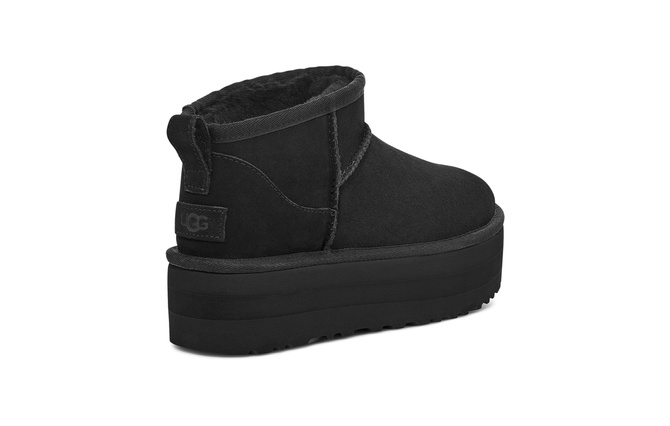 Classic Ultra Mini Platform Boot BLACK UGG — Фото, Картинка BAG❤BAG Придбати оригінал Україна, Київ, Житомир, Львів, Одеса ❤bag-bag.com.ua