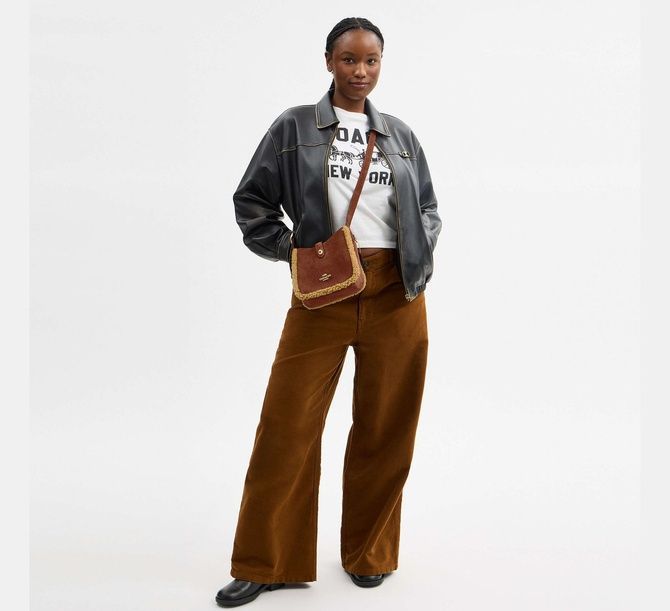 COACH Hadley Mini Crossbody Bag Im / Vintage Brown Multi CDC41 &mdash; фото 3 из 8