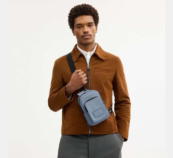 COACH Racer Sling Pack Qb / Pale Lapis CU252 &mdash; фото 2 из 5