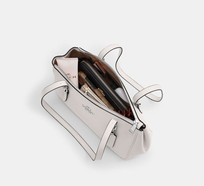 COACH Asher Shoulder Bag Silver / Chalk CBJ05 &mdash; фото 4 из 8