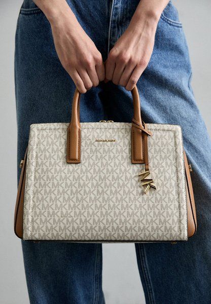 MICHAEL KORS Laila Satchel Handbag VANILLA / ACORN 30R5G9IS6B-149 &mdash; фото 1 з 7