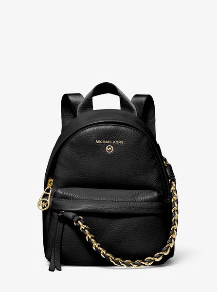 Slater Extra-Small Pebbled Leather Convertible Backpack BLACK MICHAEL KORS — Фото, Картинка BAG❤BAG Придбати оригінал Україна, Київ, Житомир, Львів, Одеса ❤bag-bag.com.ua