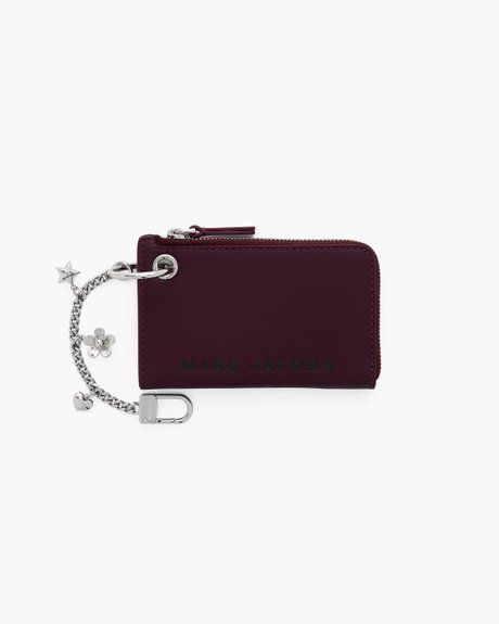 MARC JACOBS The Top Zip Charm Wallet Dark Plum 2F5SCP017S01 &mdash; фото 1 з 4
