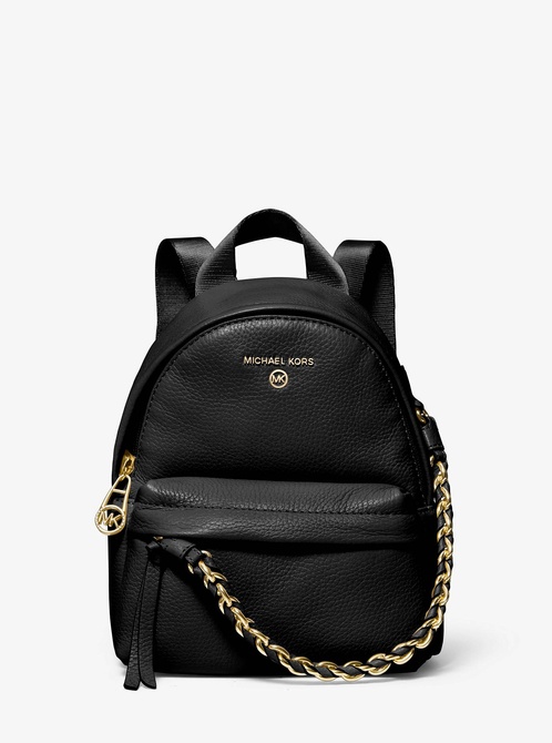 Slater Extra-Small Pebbled Leather Convertible Backpack BLACK MICHAEL KORS — Фото, Картинка BAG❤BAG Купить оригинал Украина, Киев, Житомир, Львов, Одесса ❤bag-bag.com.ua