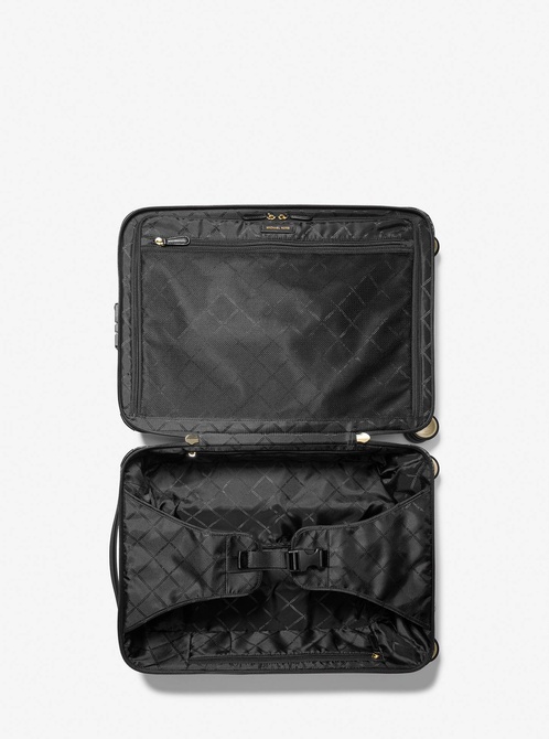Metallic Logo Stripe Suitcase Black / Gold MICHAEL KORS — Фото, Картинка BAG❤BAG Купить оригинал Украина, Киев, Житомир, Львов, Одесса ❤bag-bag.com.ua