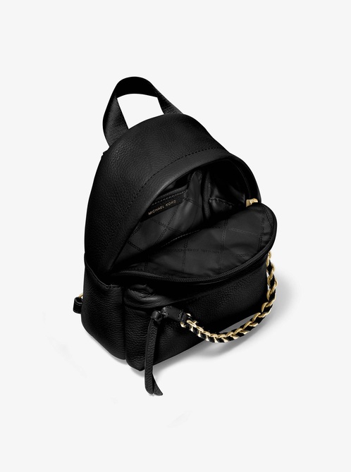 Slater Extra-Small Pebbled Leather Convertible Backpack BLACK MICHAEL KORS — Фото, Картинка BAG❤BAG Купить оригинал Украина, Киев, Житомир, Львов, Одесса ❤bag-bag.com.ua