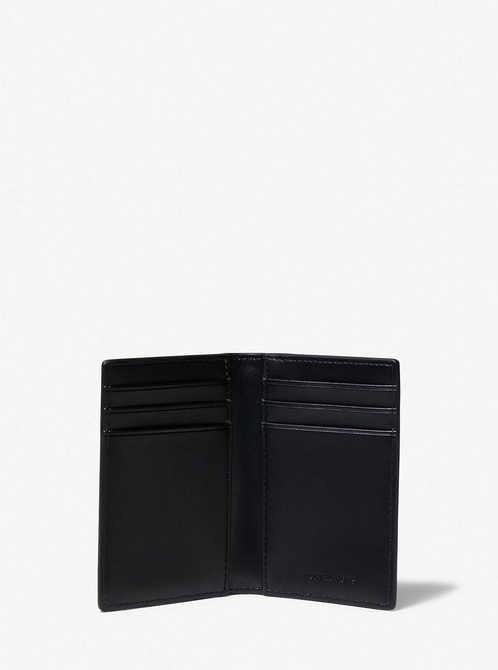 Hudson Leather Bi-Fold Card Case BLACK MICHAEL KORS — Фото, Картинка BAG❤BAG Купить оригинал Украина, Киев, Житомир, Львов, Одесса ❤bag-bag.com.ua