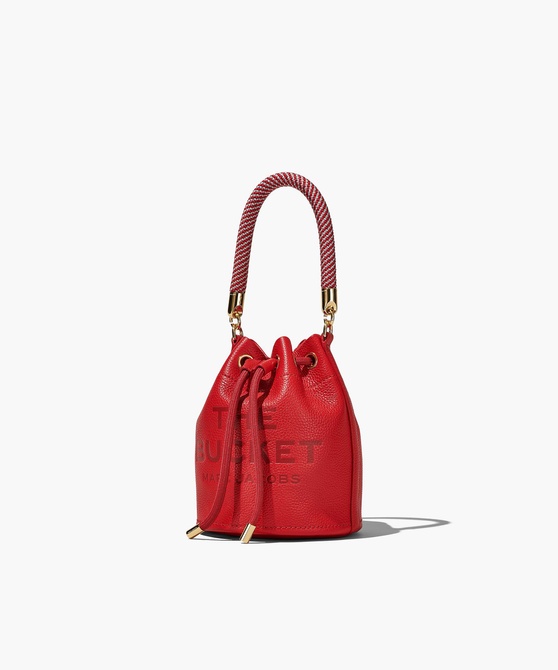The Leather Mini Bucket Bag TRUE RED MARC JACOBS — Фото, Картинка BAG❤BAG Купить оригинал Украина, Киев, Житомир, Львов, Одесса ❤bag-bag.com.ua