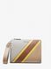 Cooper Logo Stripe and Faux Leather Wristlet Yellow MICHAEL KORS — 1/2 Фото, Картинка BAG❤BAG Купить оригинал Украина, Киев, Житомир, Львов, Одесса ❤bag-bag.com.ua