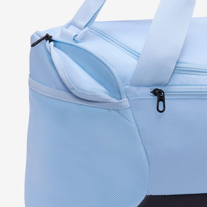 Nike Brasilia Training Duffel Bag (Small, 41L) Celestine Blue / Black / (White) DM3976-441 &mdash; фото 7 из 9