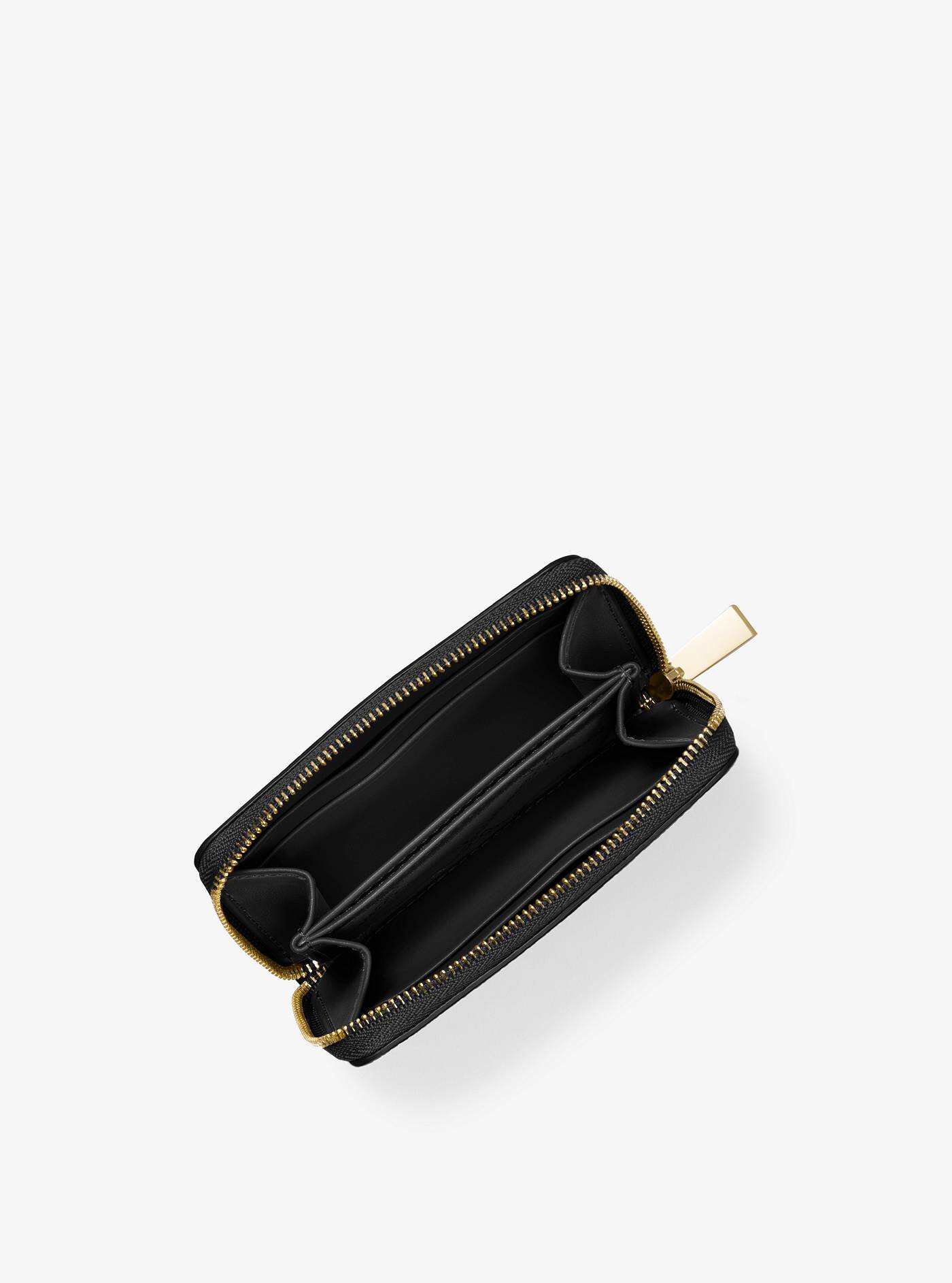michael kors black pebbled leather wallet