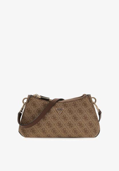 GUESS Noelle Comp Handbag Latte logo brown HWBG9672730-LGW &mdash; фото 1 из 5