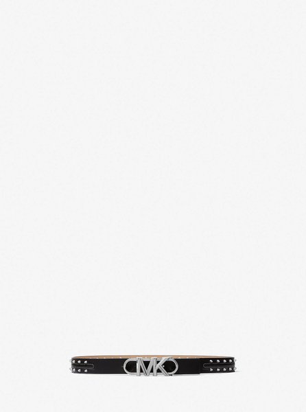Studded Leather Belt BLACK MICHAEL KORS — Фото, Картинка BAG❤BAG Купить оригинал Украина, Киев, Житомир, Львов, Одесса ❤bag-bag.com.ua