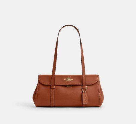 COACH Bridget Flap Shoulder Bag Gold / Tan CDB05 &mdash; фото 1 из 7