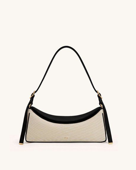 JW PEI Elowen East-West Shoulder Bag Black Canvas BG163592JWP &mdash; фото 1 из 1