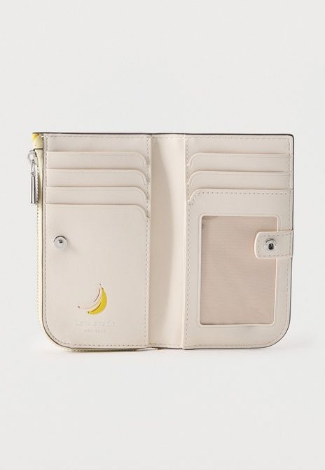 Kate Spade New York Devin Banana Printed Small Slim Bifold Wallet Wallet Lemon Fondant KO774-YPM &mdash; фото 3 из 5