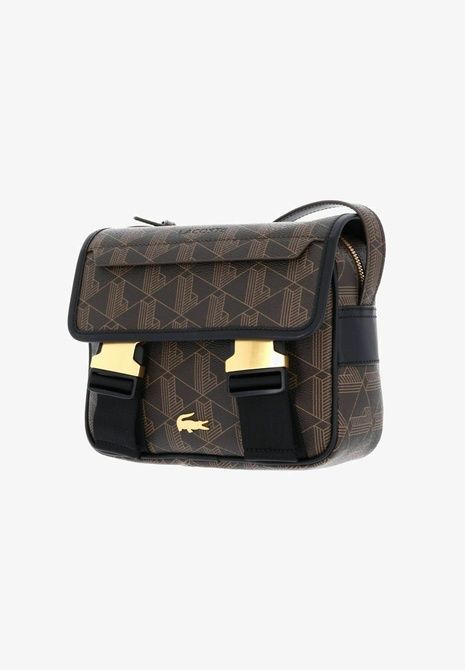 Lacoste Messenger Bag Unisex Cross Body Bag Mono Slate Black Shitake BG151216LAC &mdash; фото 4 из 5