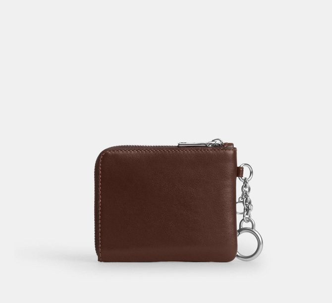 COACH Small Corner Zip Wallet Silver Maple CFA27 &mdash; фото 4 из 4