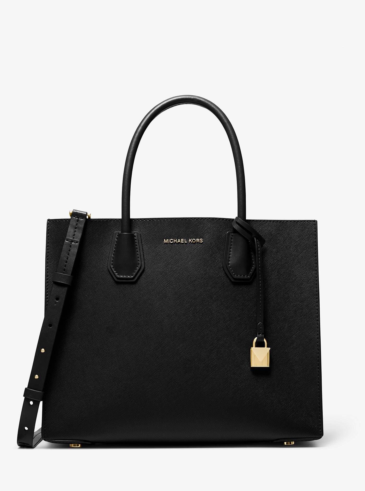 Mercer Large Saffiano Leather Tote Bag 【30S0GM9T7L】 BLACK ...