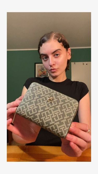 TOMMY HILFIGER Icon Mono Print Wallet Green Mix Green Mix AW0AW17736 &mdash; фото 7 з 7
