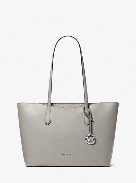 MICHAEL KORS Arden Large Top-Zip Tote Bag PEARL GREY 35F5S4XT3L &mdash; фото 1 из 3