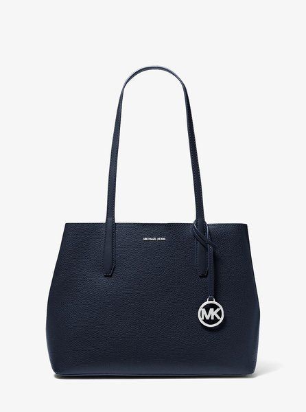 MICHAEL KORS Avalon Medium Pebbled Leather Tote Bag NAVY 35S6S0VT2T &mdash; фото 1 из 4