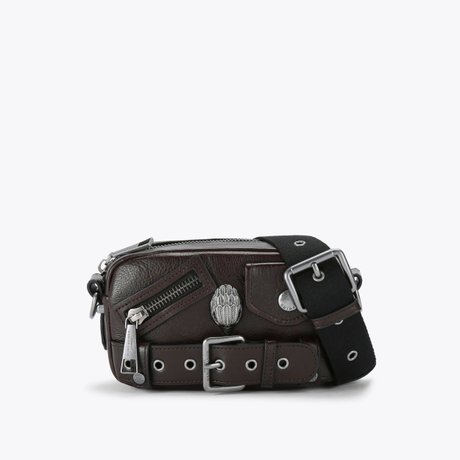 HACKNEY CAMERA Bag - Crossbody Bag DARK BROWN Kurt Geiger London — Фото, Картинка BAG❤BAG Купить оригинал Украина, Киев, Житомир, Львов, Одесса ❤bag-bag.com.ua