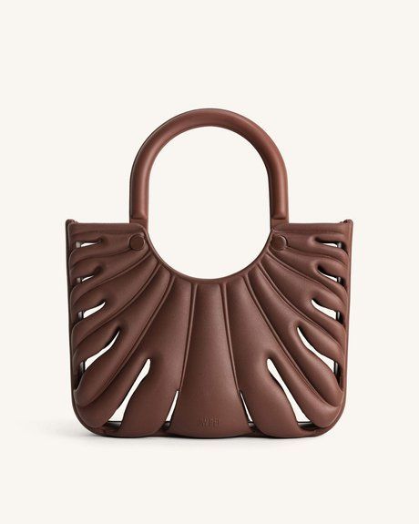 JW PEI Faye Leaf Beach Bag BROWN BG67892JWP &mdash; фото 1 з 4