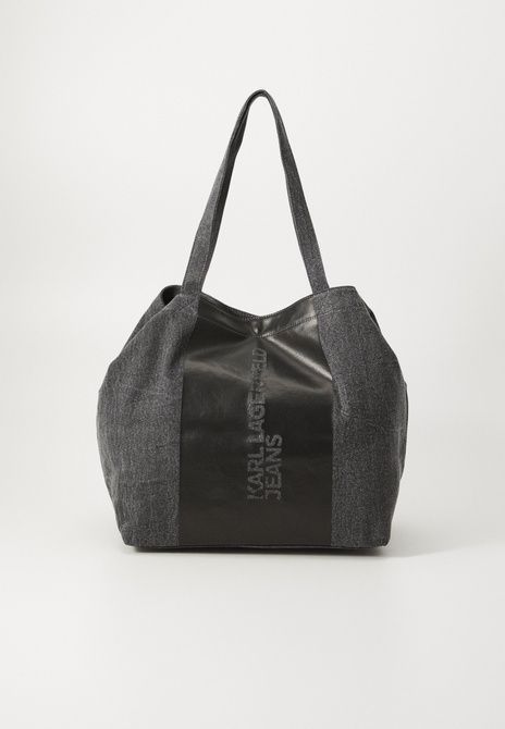 KARL LAGERFELD Colorblock Shopper Tote Bag Washed Black Washed black A3W50106 &mdash; фото 2 з 5