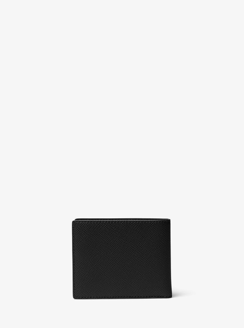 Harrison Crossgrain Leather Billfold Wallet With Passcase BLACK MICHAEL KORS — Фото, Картинка BAG❤BAG Купить оригинал Украина, Киев, Житомир, Львов, Одесса ❤bag-bag.com.ua
