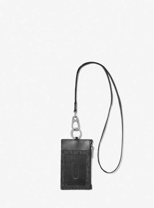 Hudson Logo Stripe Zip Card Case BLACK / CRIMSON MICHAEL KORS — Фото, Картинка BAG❤BAG Купить оригинал Украина, Киев, Житомир, Львов, Одесса ❤bag-bag.com.ua