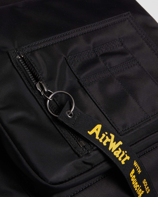 Alpha Industries Leather & Nylon Backpack BLACK Dr. Martens — Фото, Картинка BAG❤BAG Купить оригинал Украина, Киев, Житомир, Львов, Одесса ❤bag-bag.com.ua