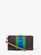 Adele Logo Stripe Smartphone Wallet PALM GREEN MICHAEL KORS — 3/4 Фото, Картинка BAG❤BAG Купить оригинал Украина, Киев, Житомир, Львов, Одесса ❤bag-bag.com.ua