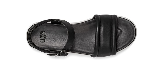 Zayne Ankle Strap Platform Sandal Black Leather UGG — Фото, Картинка BAG❤BAG Купить оригинал Украина, Киев, Житомир, Львов, Одесса ❤bag-bag.com.ua