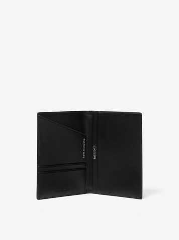 michael kors logo passport wallet