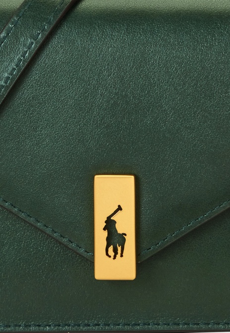 POLO ID LEATHER CHAIN WALLET AND Bag - Crossbody Bag Bottle Green RALPH LAUREN — Фото, Картинка BAG❤BAG Купить оригинал Украина, Киев, Житомир, Львов, Одесса ❤bag-bag.com.ua