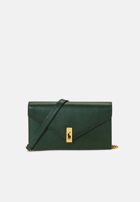 POLO ID LEATHER CHAIN WALLET AND Bag - Crossbody Bag Bottle Green RALPH LAUREN — Фото, Картинка BAG❤BAG Купить оригинал Украина, Киев, Житомир, Львов, Одесса ❤bag-bag.com.ua